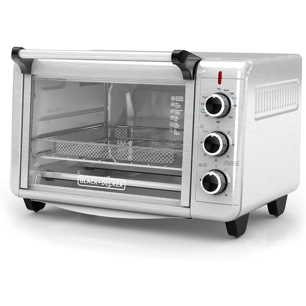 Aço inoxidável Air Fry Torradeira Forno, TO3215SS, 6 fatias