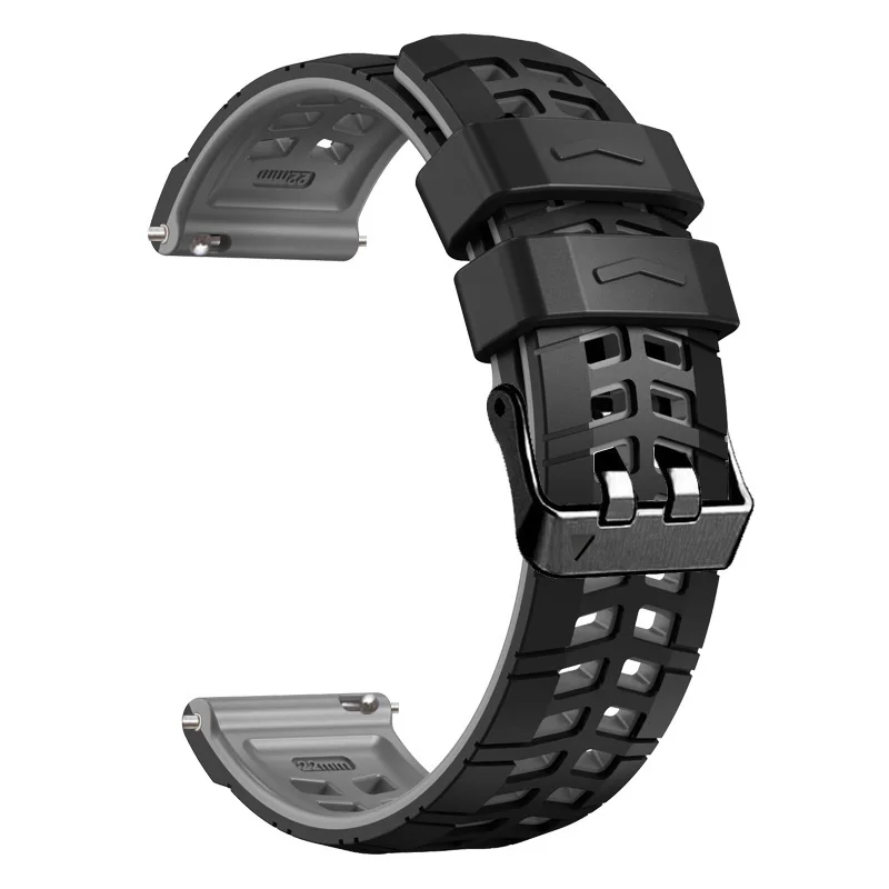 Tali jam silikon 22mm, pengganti tali jam tangan pintar untuk Garmin Venu 3 Venu3 /Venu 2 Venu2