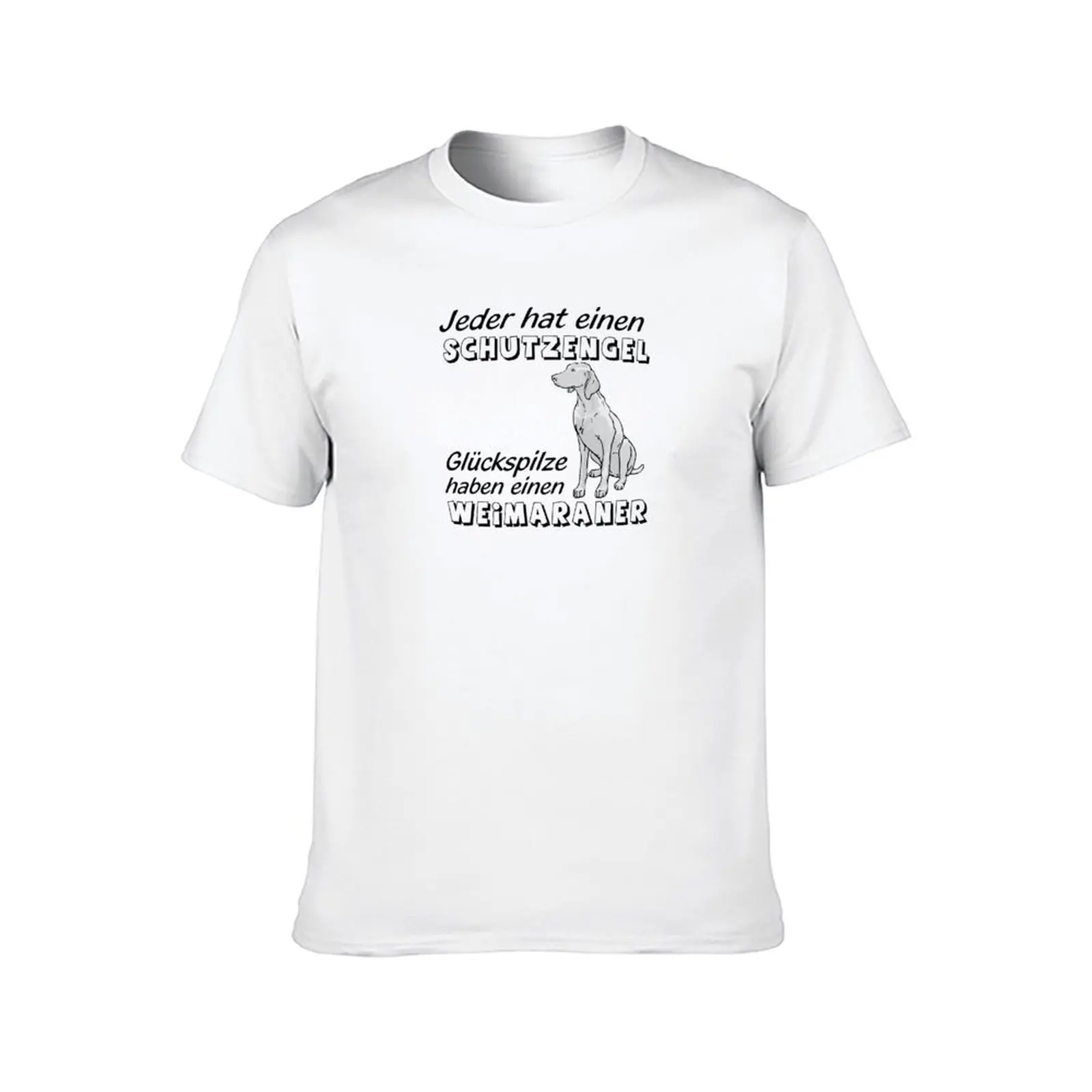 تي شيرت قطني عالي من Weimaraner People من القطن لديه تي شيرت الجميع قمصان حارس الملاك، جودة تي شيرت محظوظ