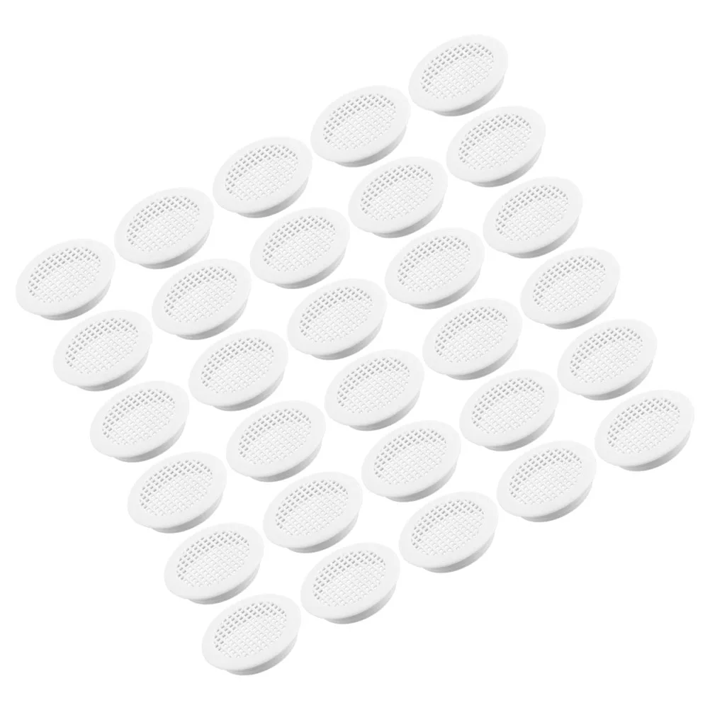 

50pcs Breathable Hole Shoe Cabinet 35MM Round Soffit Vents Kitchen Bathroom Accessories Ventilation Decorative Cover Heat