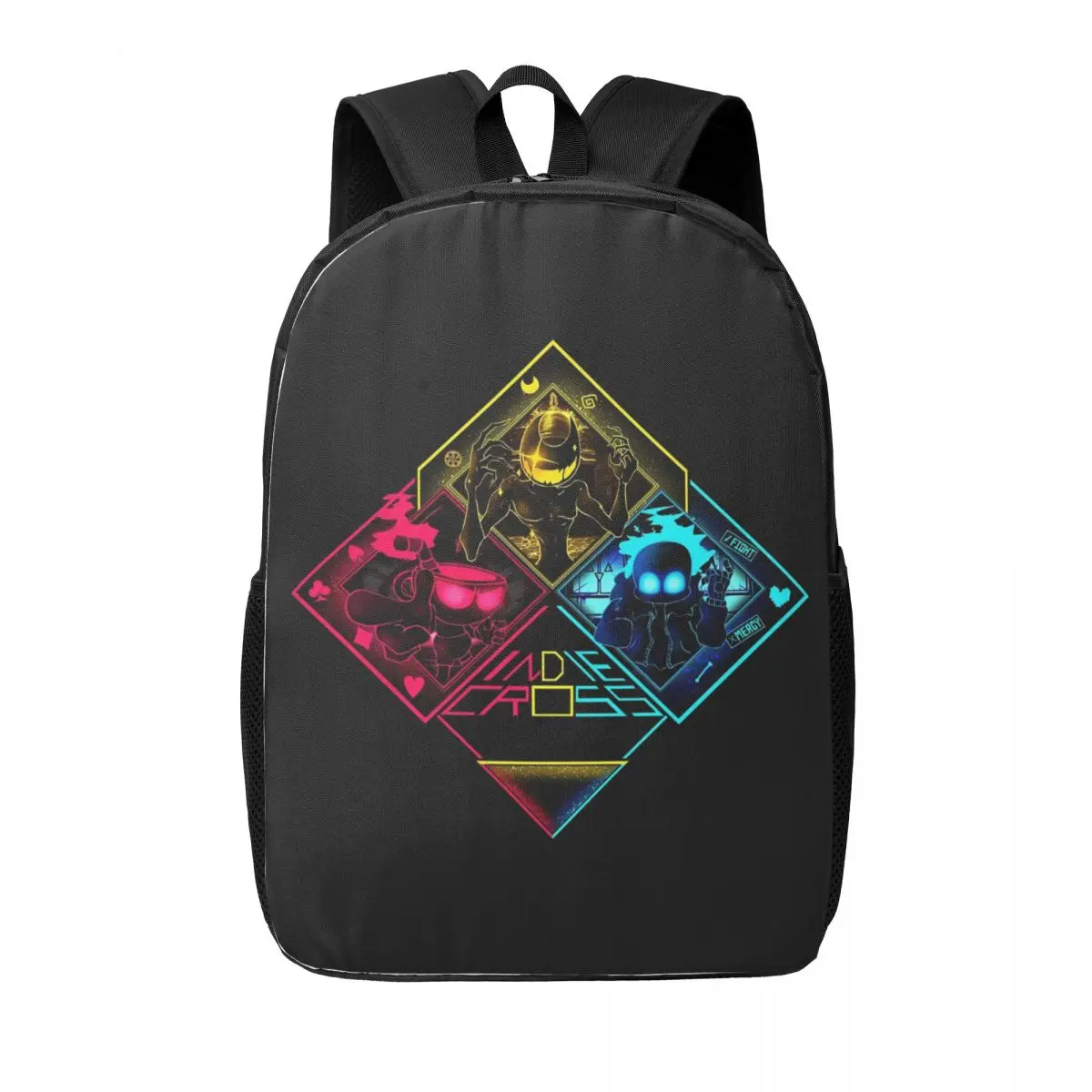fnf-indie-cruz-batim-batdr-undertale-cuphead-pesadelo-mochilas-bookbag-estudantes-sacos-de-escola-portabilidade-bolsa-de-ombro