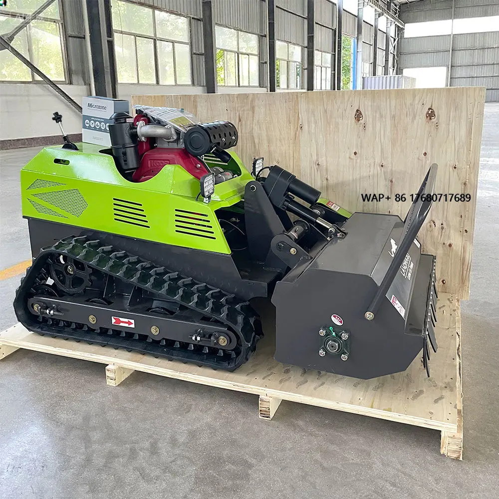 Fully Automatic Home Garden Lawn Mower Zero Turn Remote Control Lawn Mower Crawler Lawn Mower