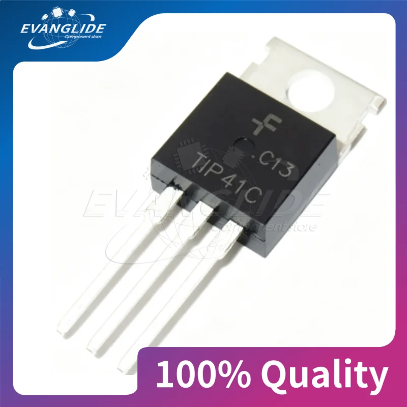 10 PCS/LOT BRAND NEW TIP41C TO-220 NPN power transistor, surface-mount transistor