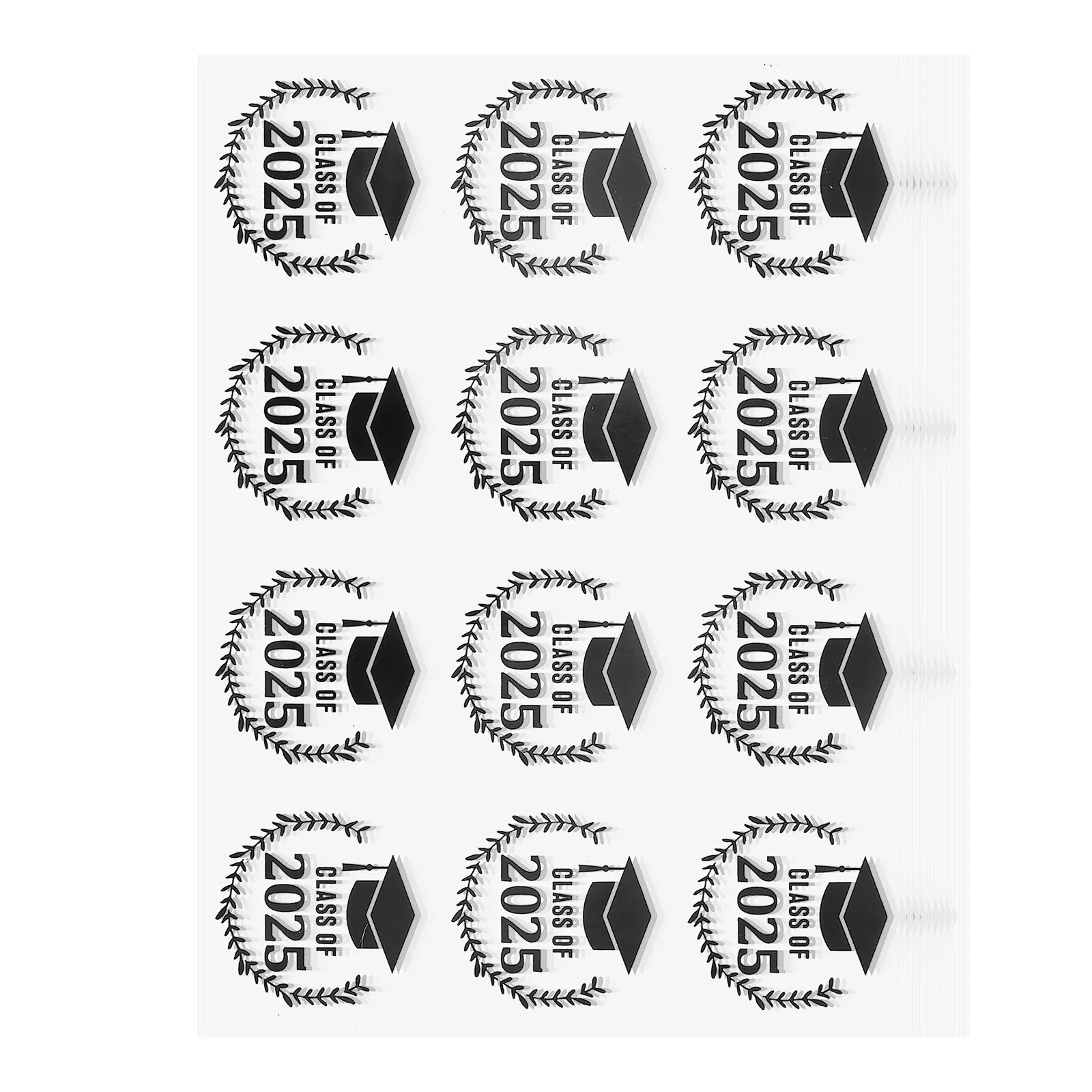 

120Pcs Graduation Hat Stickers Gold Foil Sealing Labels for Present Bags Cards Party Favors Graduation Season Stickers