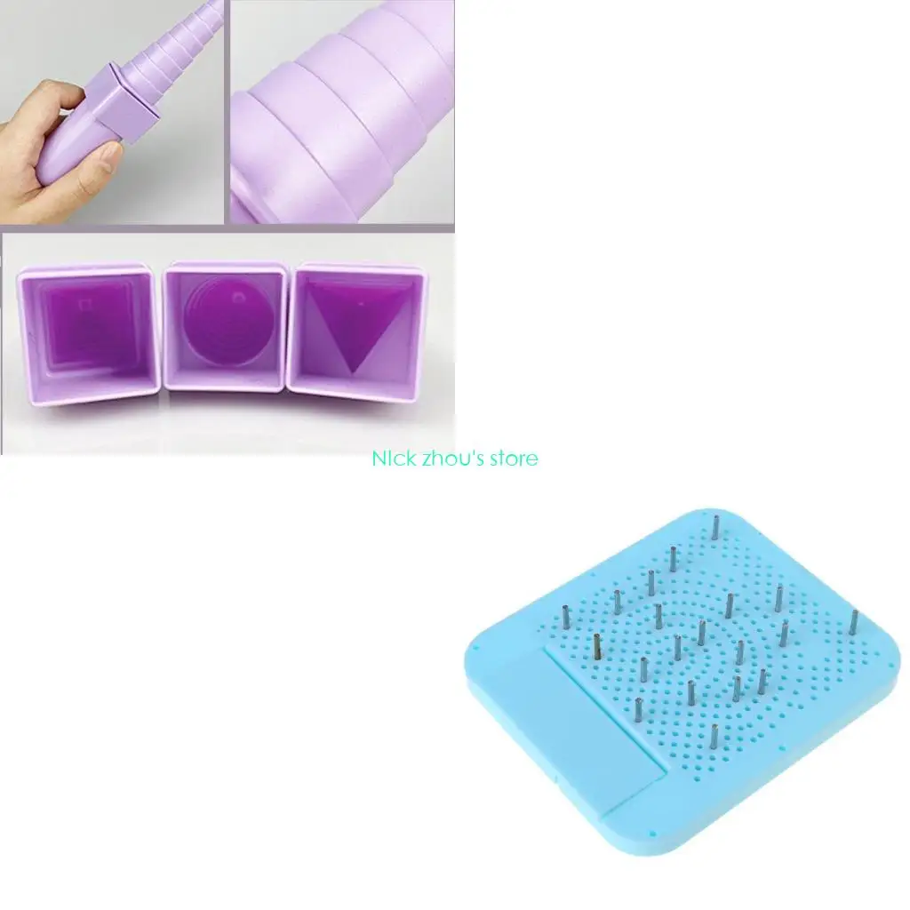 

E15E 3 формы, проволока ручной работы, быстрый круглый квадрат для изготовления треугольных спиралей, роликовые инструменты для