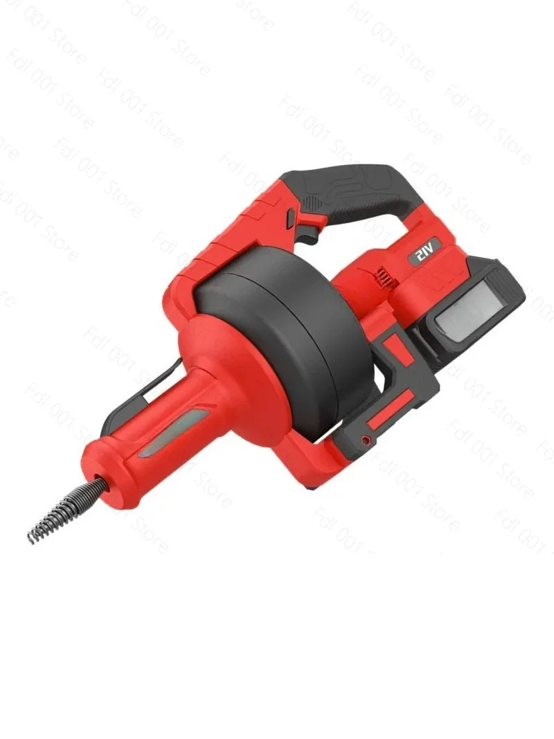Lithium battery pipe dredging machine household kitchen sewer toilet toilet blockage cleaning artifact toilet charging model