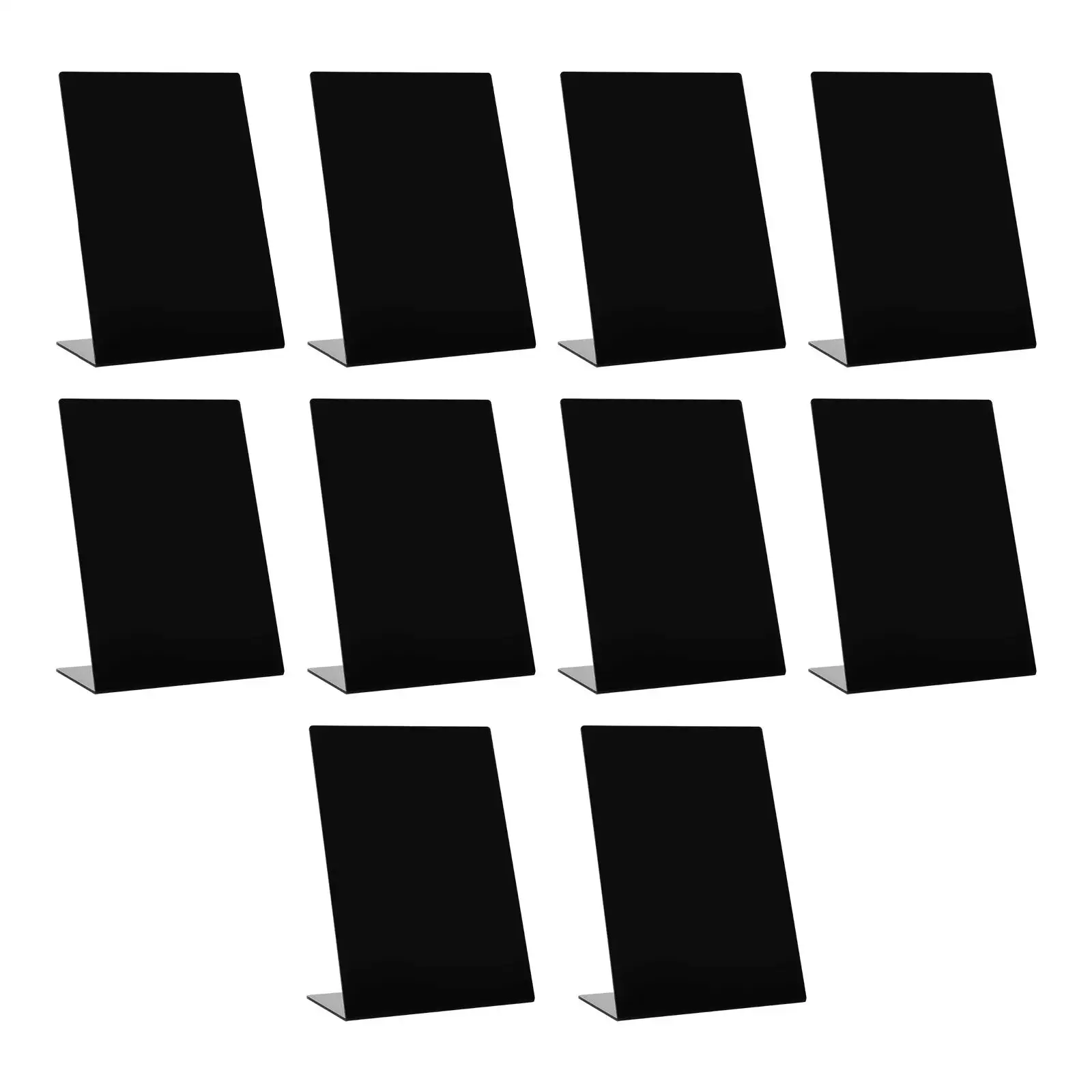 10x Chalkboard Signs L Shaped Wordpad Small Blackboard Message Board Labels