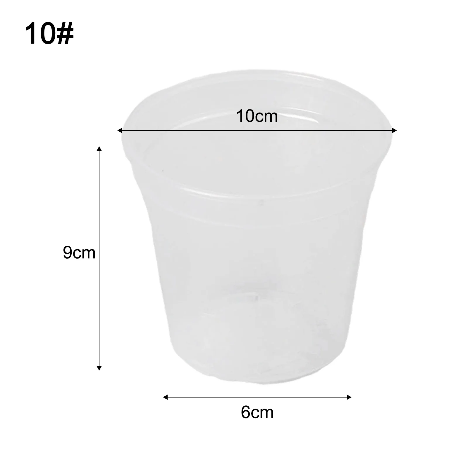Effective Drainage Clear Nursery Pots Perfect For Monitoring Plants Lightweight Design Multiple Drainage Holes