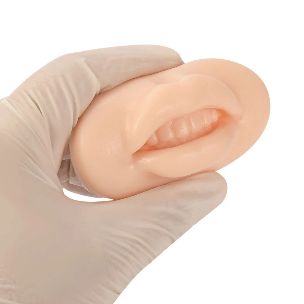 2 قطعة قالب شفاه محاكاة ممارسة سيليكون شفاه وهمية لينة مرنة الجلد الوشم لوازم التدريب أوراق الممارسة المهنية