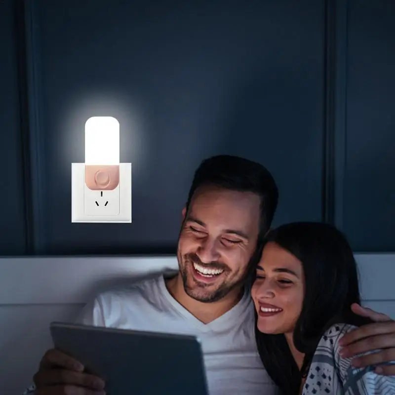 Plug-In Night Lights 2pcs dimmerabile Smart LED Night Lights Plug In Wall Night Lamp per camera da letto wc cucina scale e