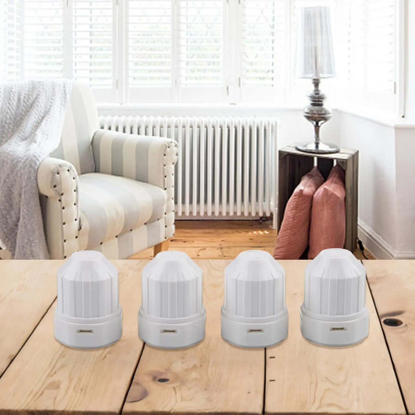 Floor Heating Cap Temperature Control Valve Indoor Heating Solutions Compatible With Radiators Plastic Construction