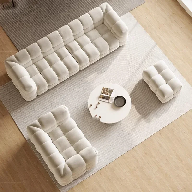 Luxury Designer Living Room Sofas Lazy Relaxing Comfortable Reclining Puff Sofa Minimalist Apartment Woonkamer Banken Furnitures