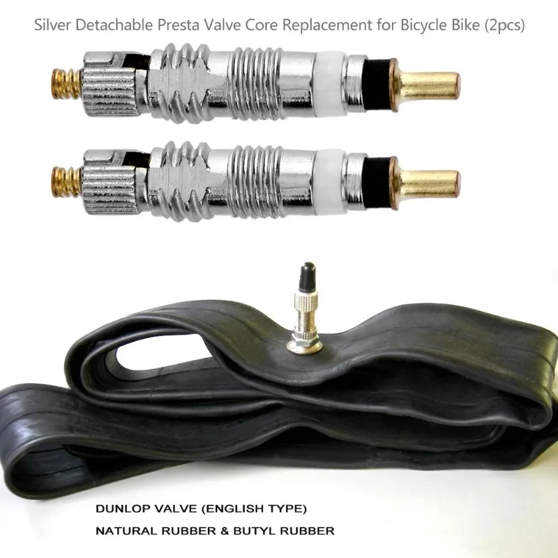 20Pcs Detachable Presta Bicycle Valve Core Replacement Brass CNC FV MTB Road Bike Tire Tubes Service Parts Repair Tools