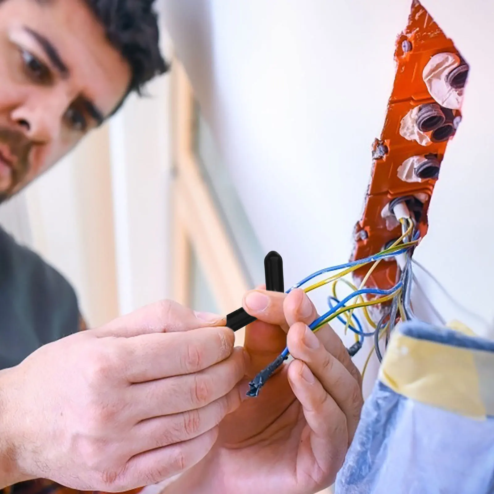 100 قطعة قبعات واقية PVC مرنة المسمار الموضوع حماة نهاية قبعات الأسلاك الكهربائية يغطي 4.5 مللي متر المطاط نصائح #1