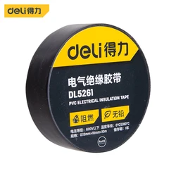 DELI 10 Meter Heat-resistant Flame Retardant Tape Coroplast Adhesive Cloth Tape For Car Cable Harness Wiring Loom Protection