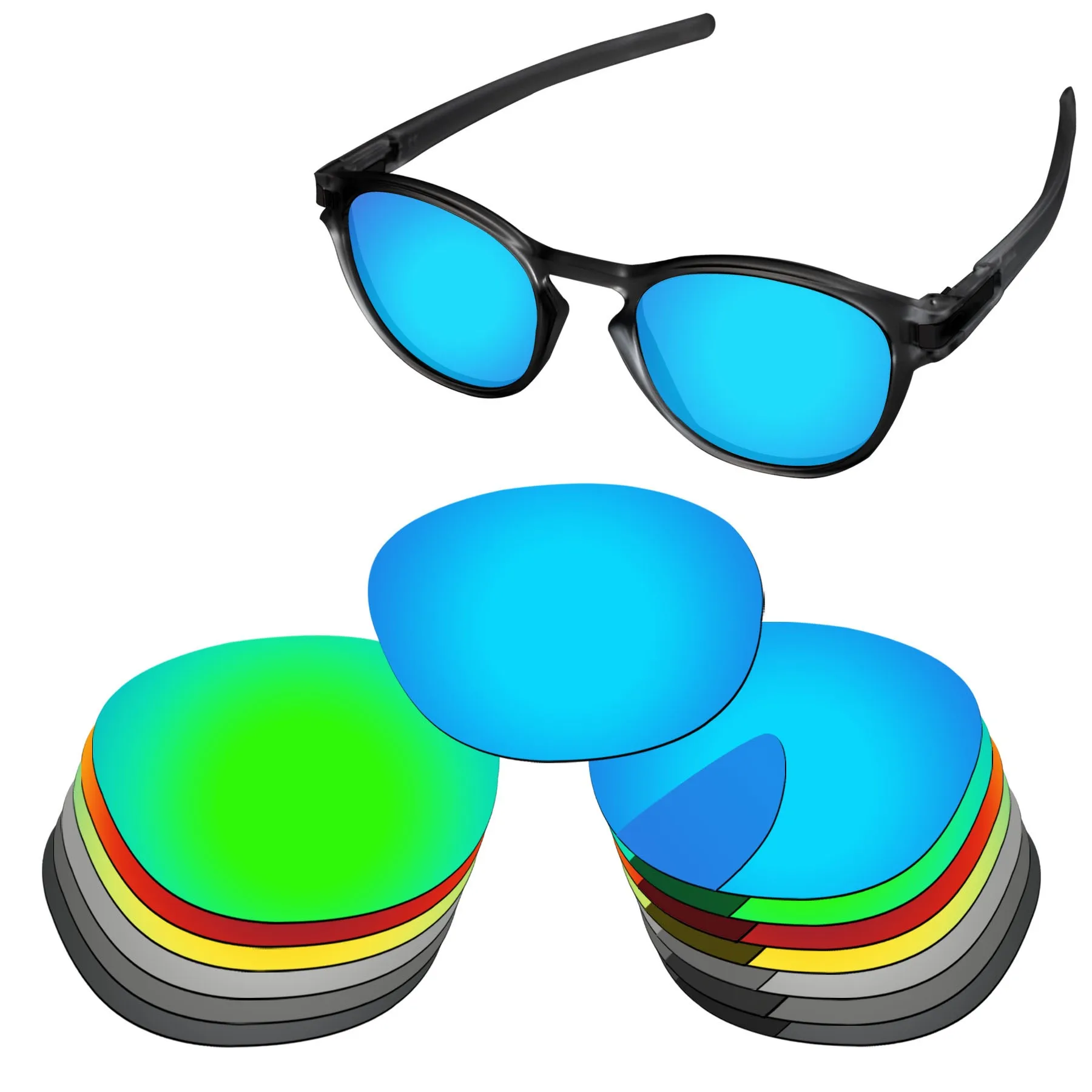 Qyvolux Replacement Lenses for Oakley Latch OO9265-53mm Sunglasses Polarized - Multiple Options