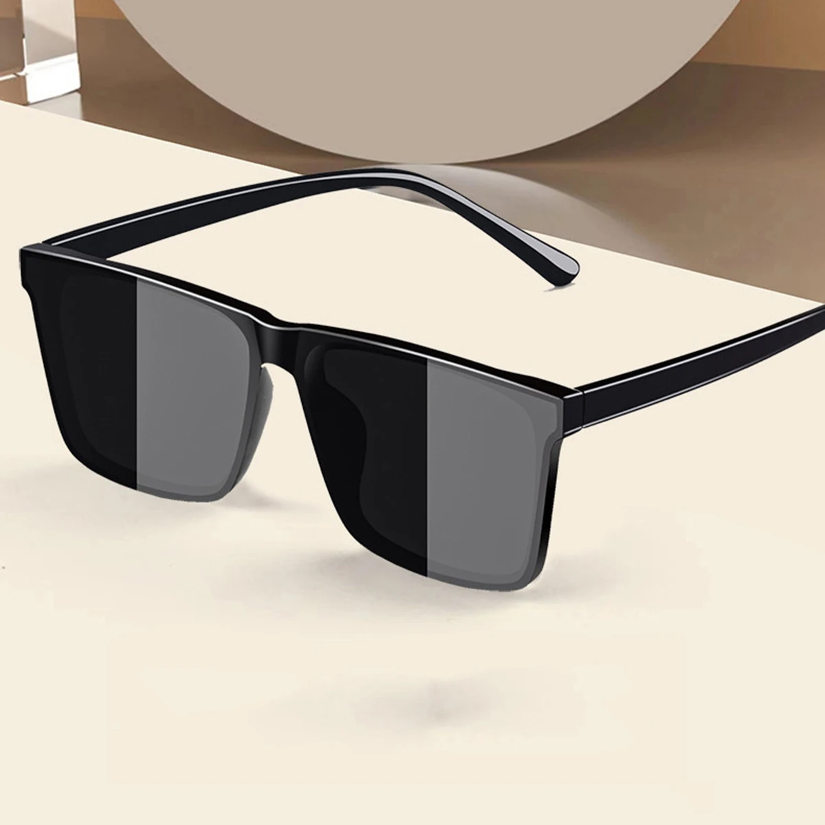 1PC New Square Fashion Sunglasses Men's Colorful Sheet Sunglasses Street Shooting Glasses