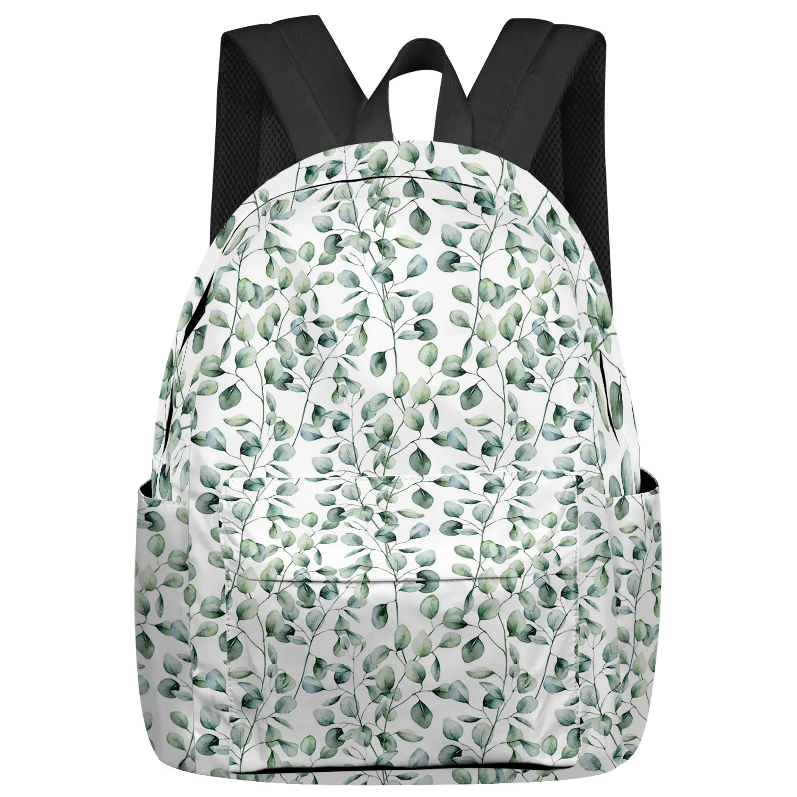 

Watercolor Eucalyptus Leaves Plant Backpacks Teenagers Student School Bags Laptop Backpack Men Women Female Travel Mochila