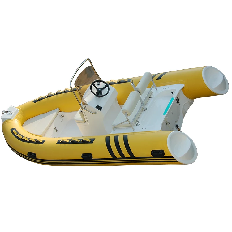 Zhenbo New Model Sport RIB Fishing Boat 8 Person Fiberglass Hull 480 Rigid Boat With CE Certification