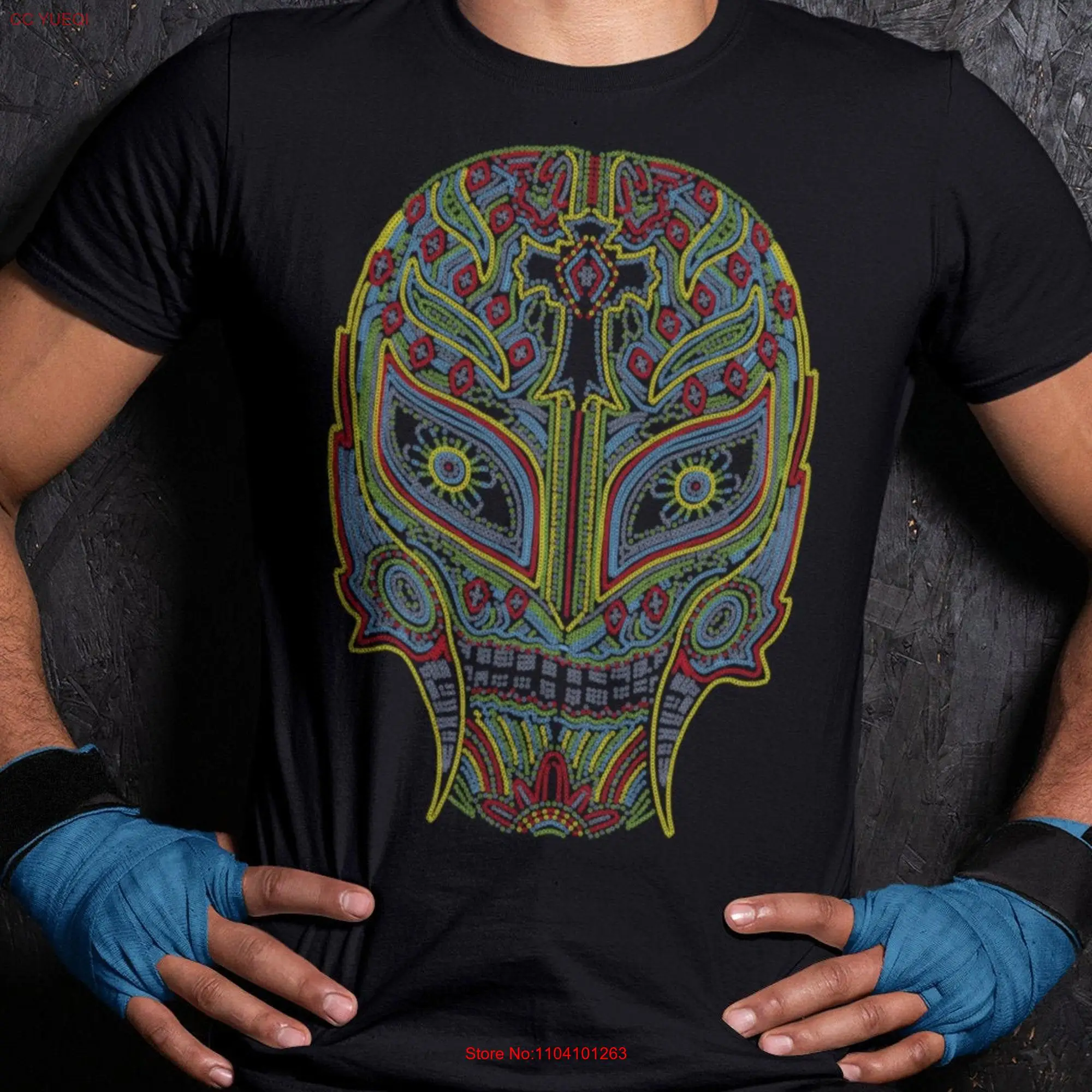 Lucha libre mask mexican wrestler artesania mexicana clothing T Shirt best friend gifts long distance