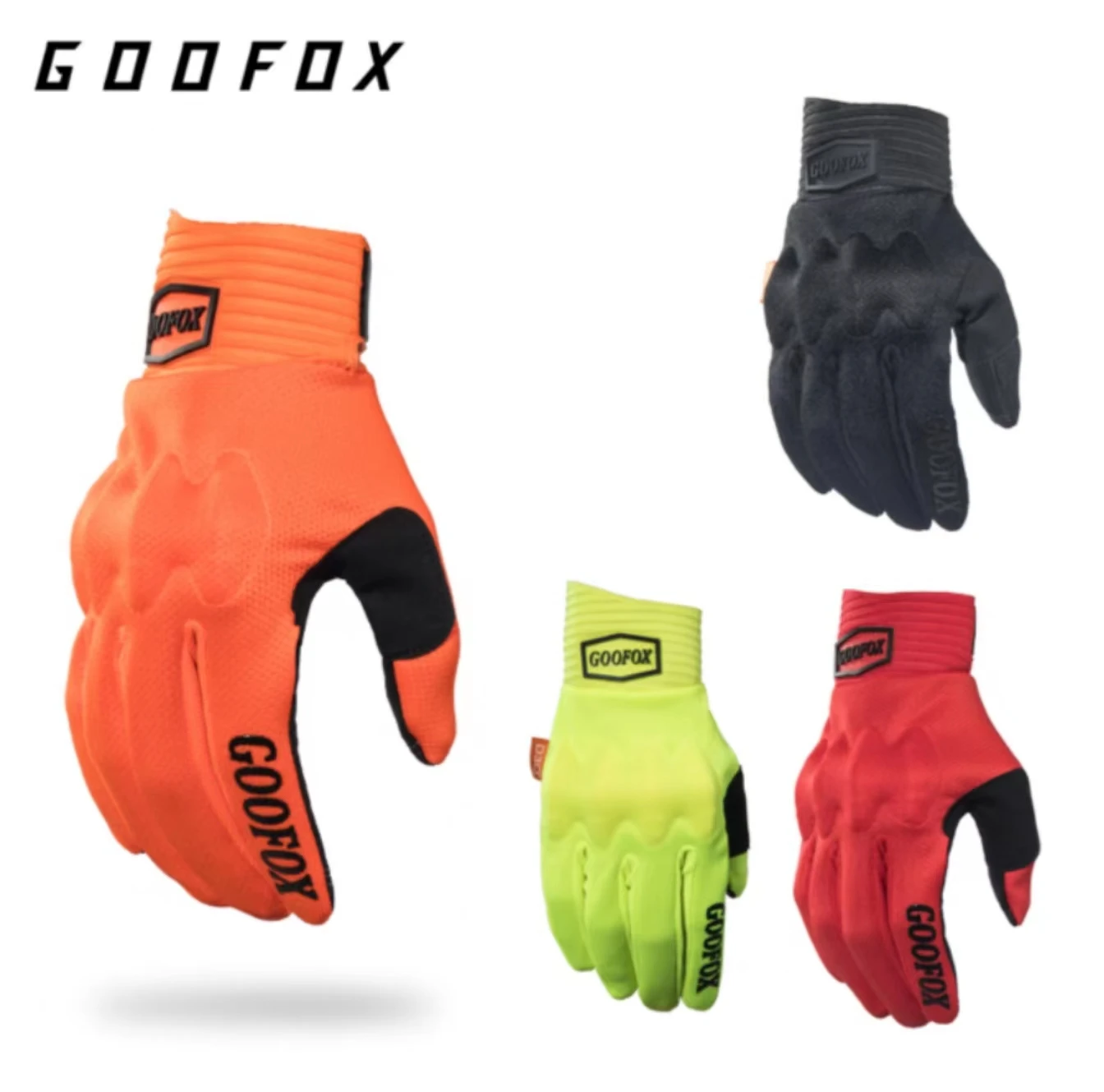 Goodfox 100% Gloves - Off-road Motorcycle Gloves for Mountain Biking with D3O Technology, Touchscreen Compatible, Professional P