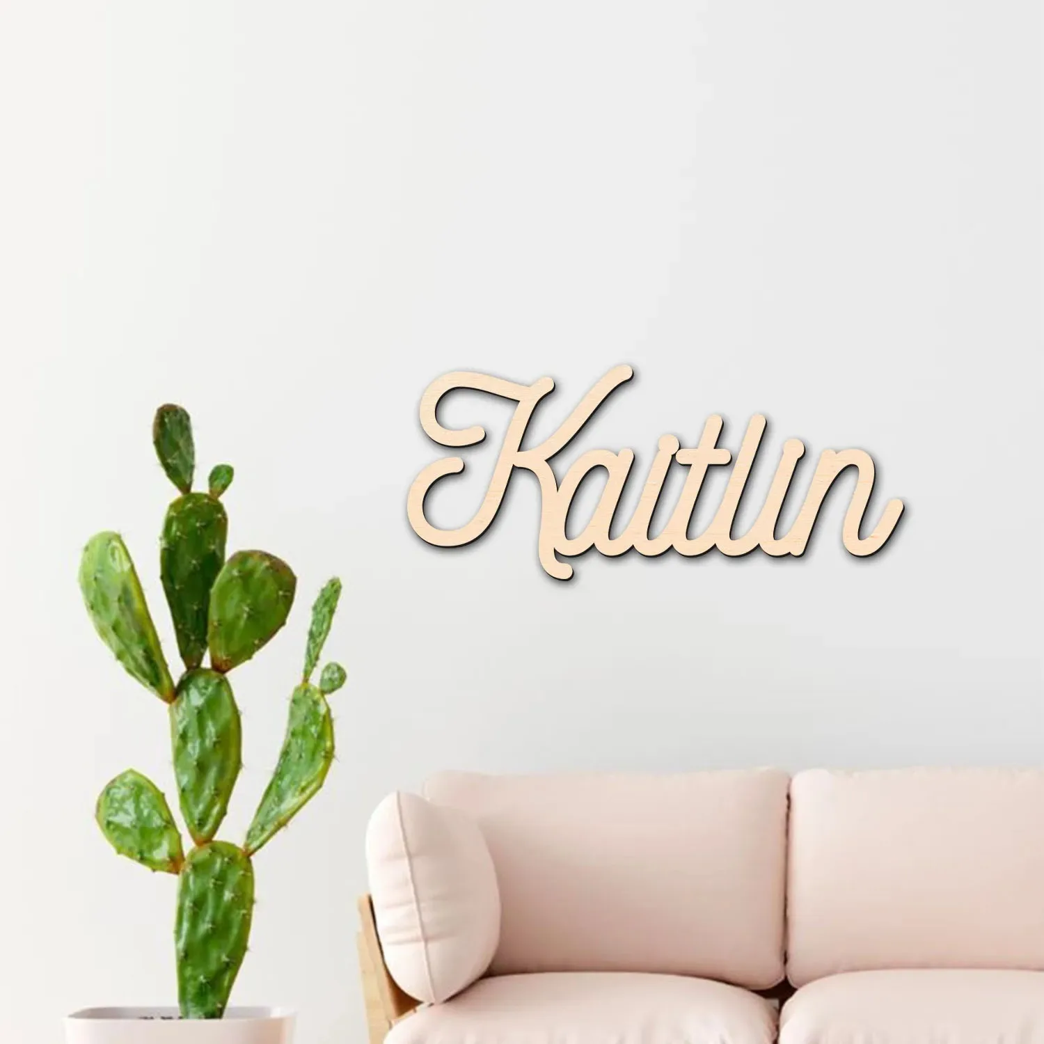 1pc Custom Name Sign,Customized Gifts,Wooden Name PlaqueMulti Color Select,Modern Home Decor,