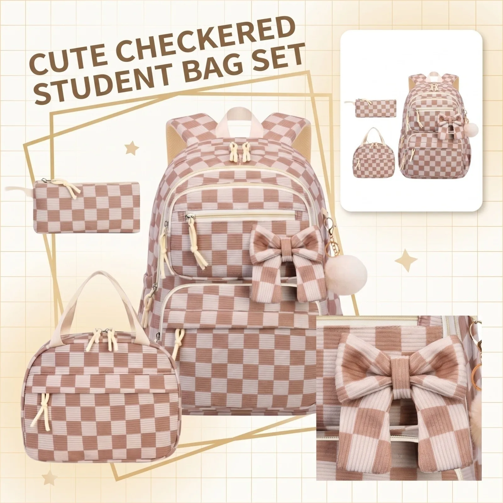 -fashion-bow-knot-printed-backpacks-for-girls-lightweight-school-bags-trendy-student-backpacks-with-lunch-bag-and-pencil-bags