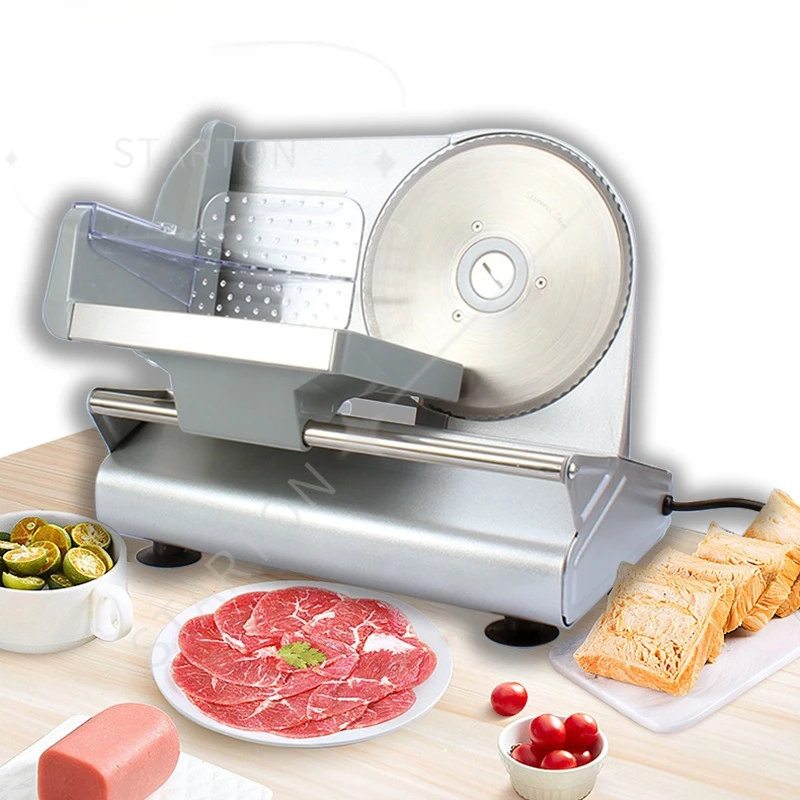 Electric Meat Slicer Mutton Roll Beef Cutter Lamb Rolls Vegetable Cutting Machine Bread Slices Stainless Steel Mincer