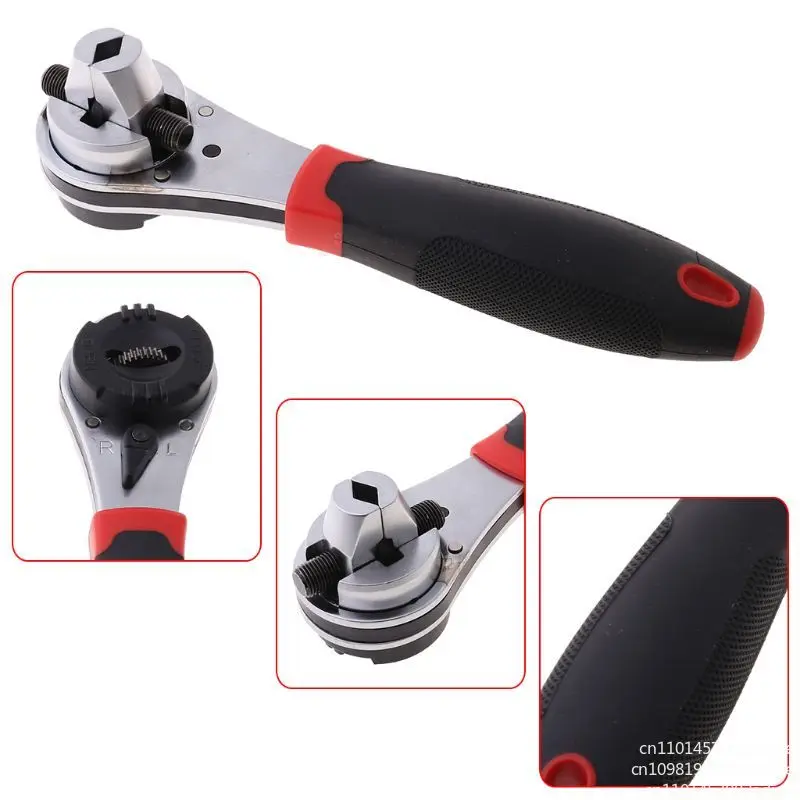 Adjustable 6-22 Multi-Function Quick Socket Ratchet Wrench Portable Worker Tool