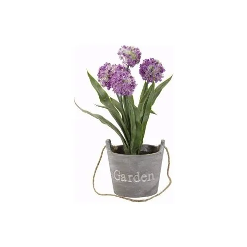 Buevin Allium Purple Artificial Plant Plug Flower 31 cm