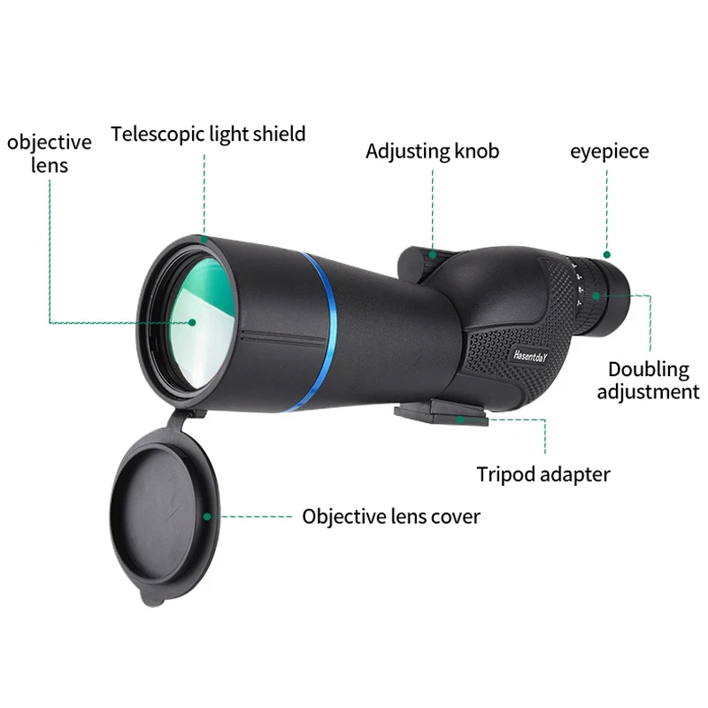 Imagem -06 - Poderoso hd Spotting Scope Zoom Monocular Telescópio à Prova Dágua Bak4 Prisma Birdvering Alvo Tiro Camping 2575x60