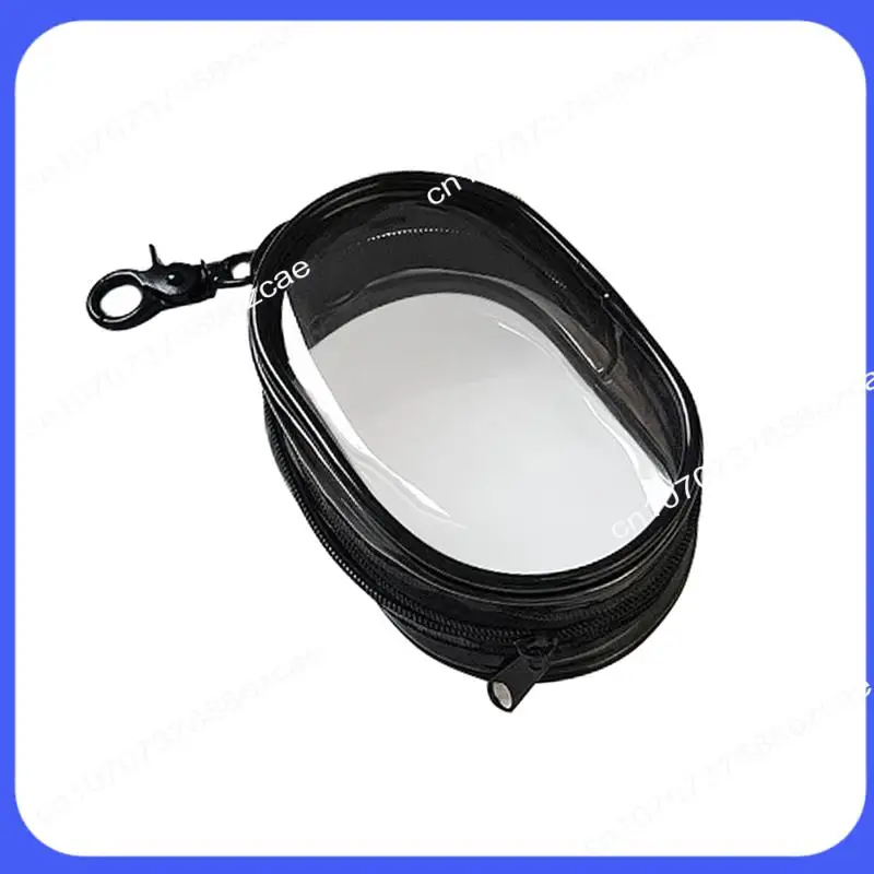 A26P Travel Storage Case Transparent Storage Box Single Zipper Closure Dustproof Collectibles Case  B