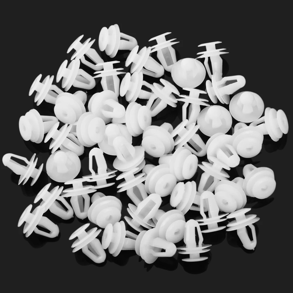 50Pcs/Bag 9mm Hole Door Panel Clips Auto Fastener Clip for GAZ for lada VESTA niva kalina priora granta largus vaz samara 2110