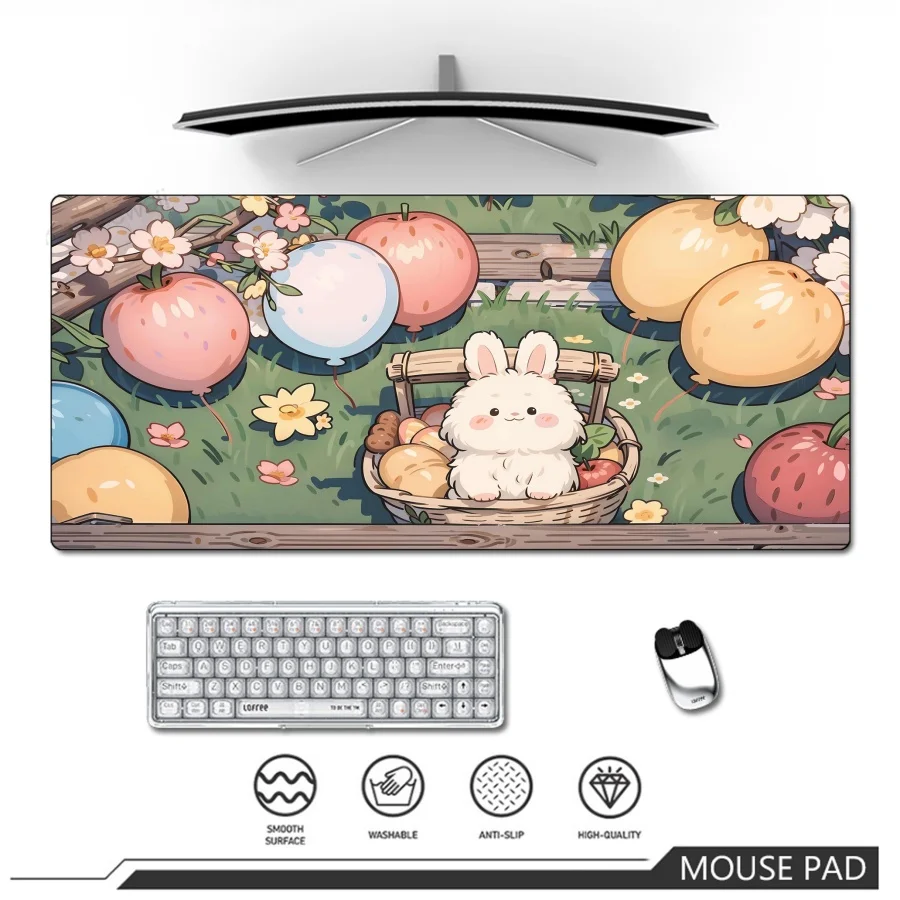 

Коврик для мыши в стиле аниме, милый коврик для компьютерных игр с изображением кота, коврики для мыши 400x900, большой коврик для мыши, противоскользящий резиновый коврик для мыши для игрового стола