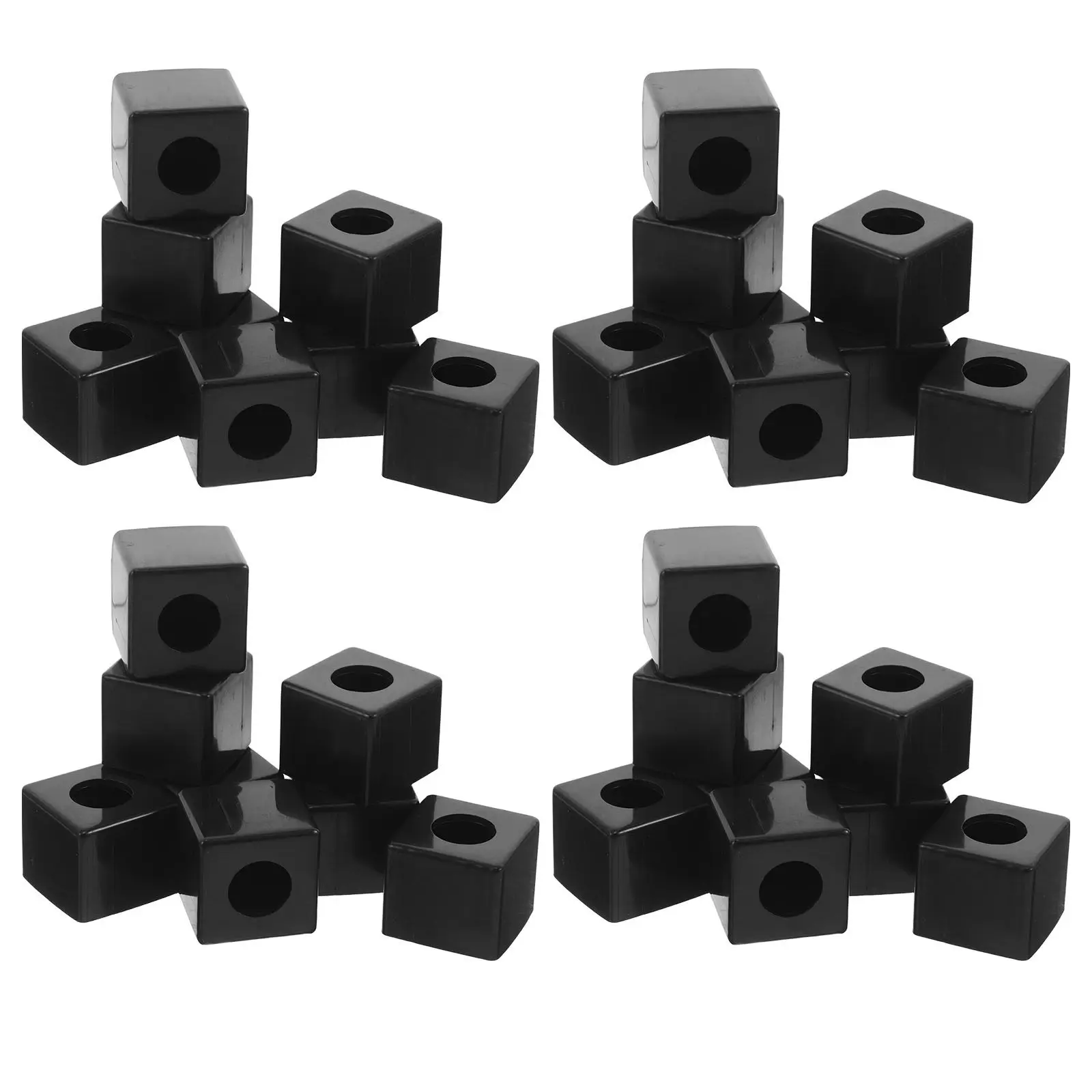 

20pcs Billiard Chalk Holder Black 1.1 Inch Portable Square Pool Chalk Case Snooker Accessories For Billiards Pool Tables