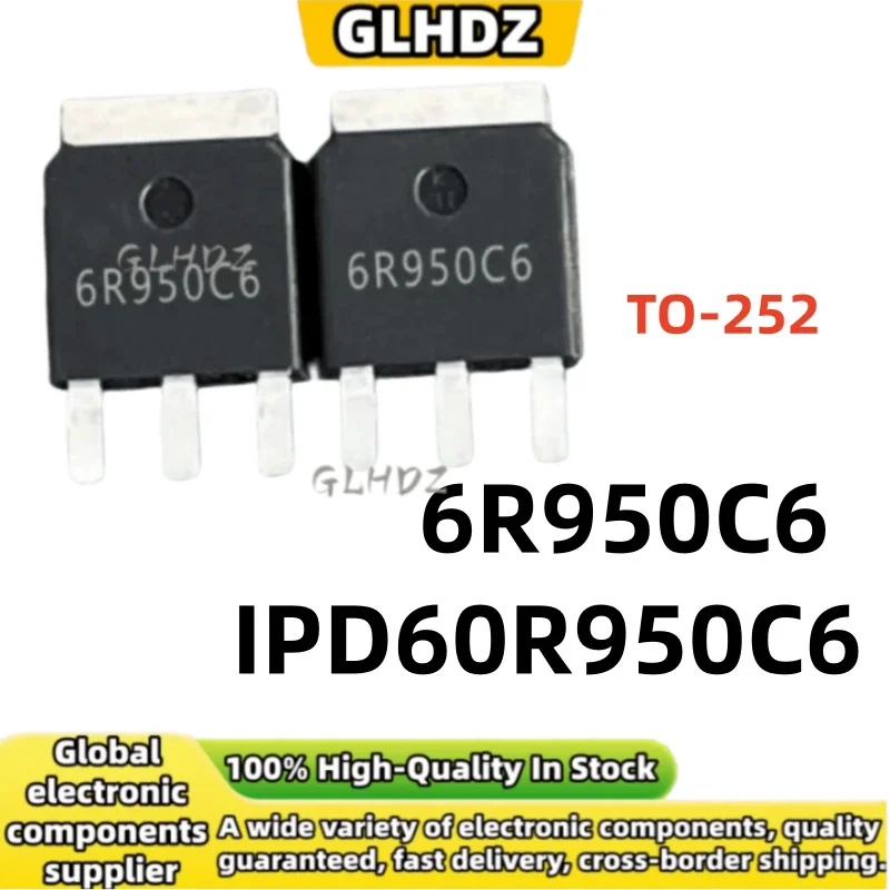 NEW Original and High quality 10-20-40PCS/LOT IPD60R950C6 6R950C6 in stock TO-252