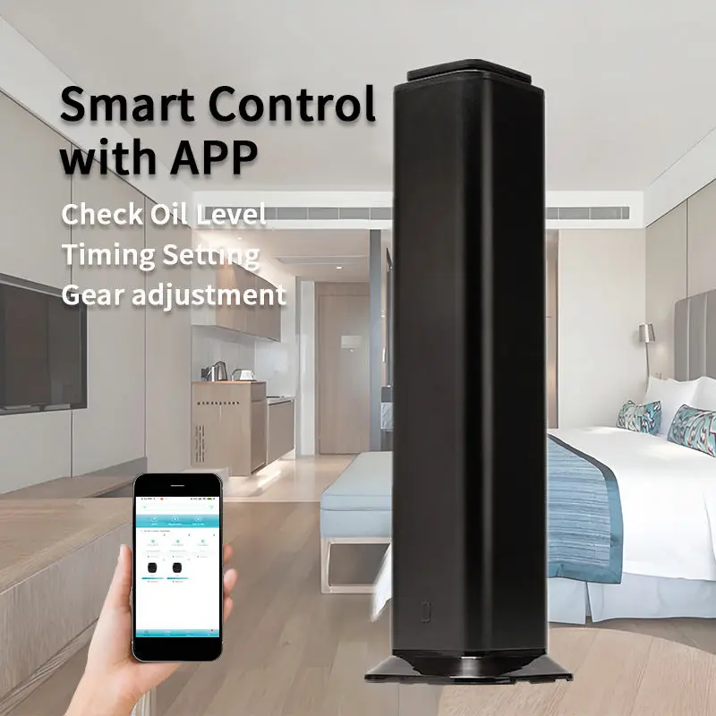 

Горячая продажа домашнего беспроводного пульта дистанционного управления 360° ° Безводный ароматический диффузор, долговечный, умный, с пластиковым центральным установкам