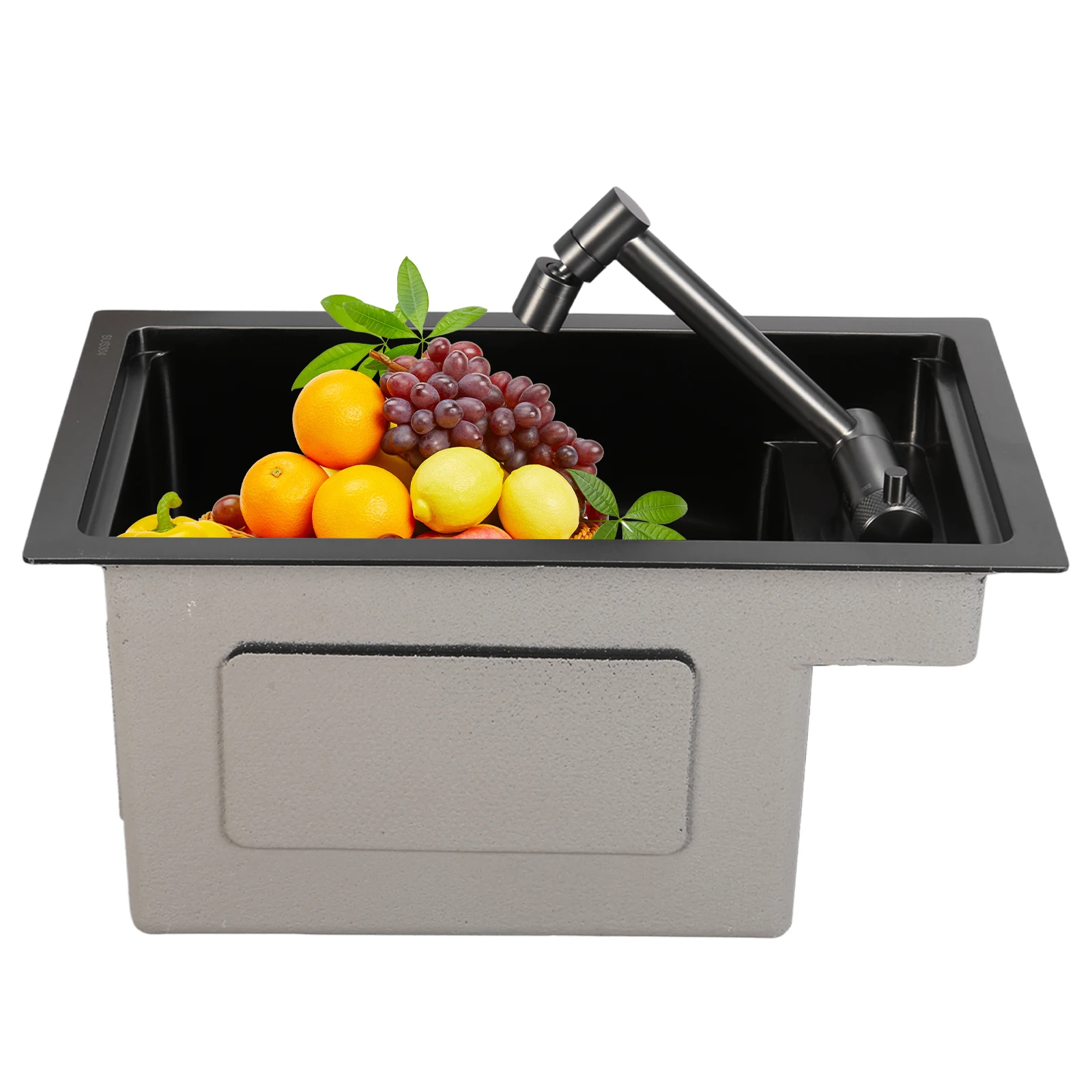 

Bar Sink Drop in Stainless Steel Wet Bar Sink with Foldable Faucet Prep Sink for Laundry Wet Bar Prep Office Outdoor Yard