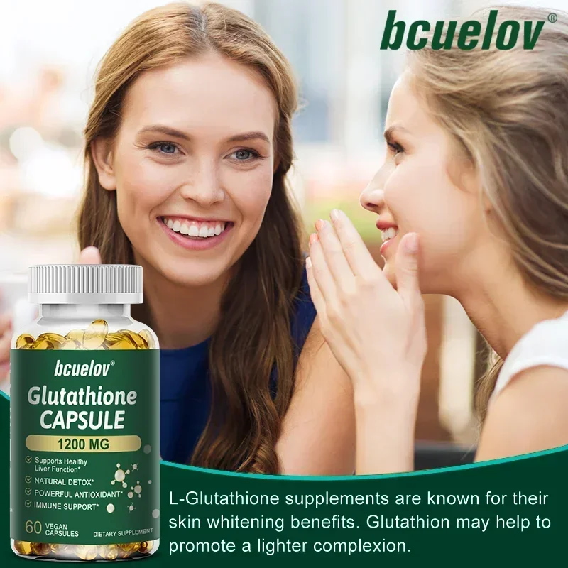 Glutathione Antioxidant - Supports Liver Health, Detoxification, Reduces Dark Spots and Hemorrhoids, Gluten Free, Non-GMO