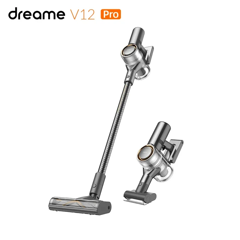 Dreame-V12 PRO Aspirador sem fio, Limpador de pó All-in-1, Vassoura de tapete, Portátil, Casa Inteligente, 32KPA