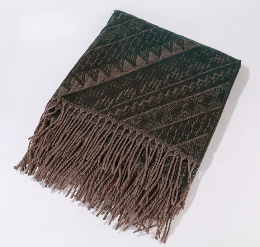 الخريف الشتاء النساء السفر شال تقليد الكشمير النمط الأوروبي الوطني شوكة سميكة عباءة العباءات الرؤوس المعطف هدية