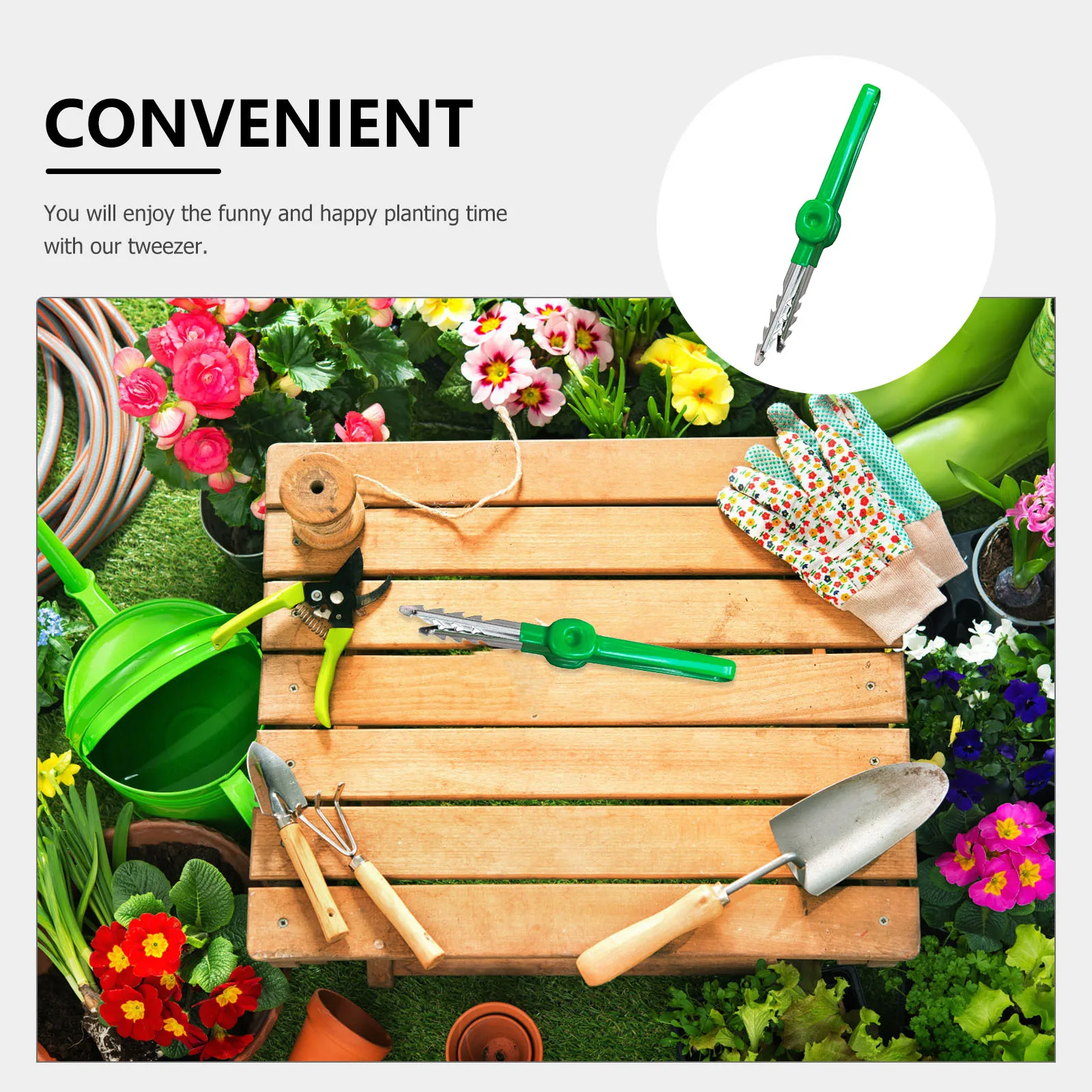1 قطعة ملقط حديقة خفيف الوزن محمول لزراعة العناية النضرة بونساي صياغة الاستكشاف في الهواء الطلق أداة متعددة الاستخدام #4