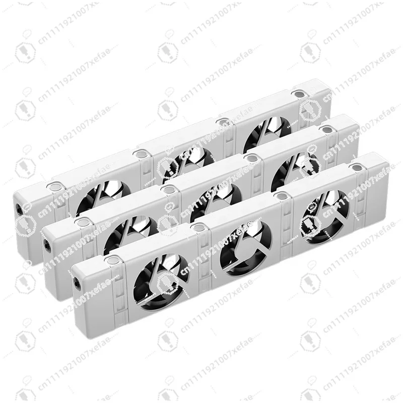 Three sets of 12v fan motor convection heat optimization air fan radiator