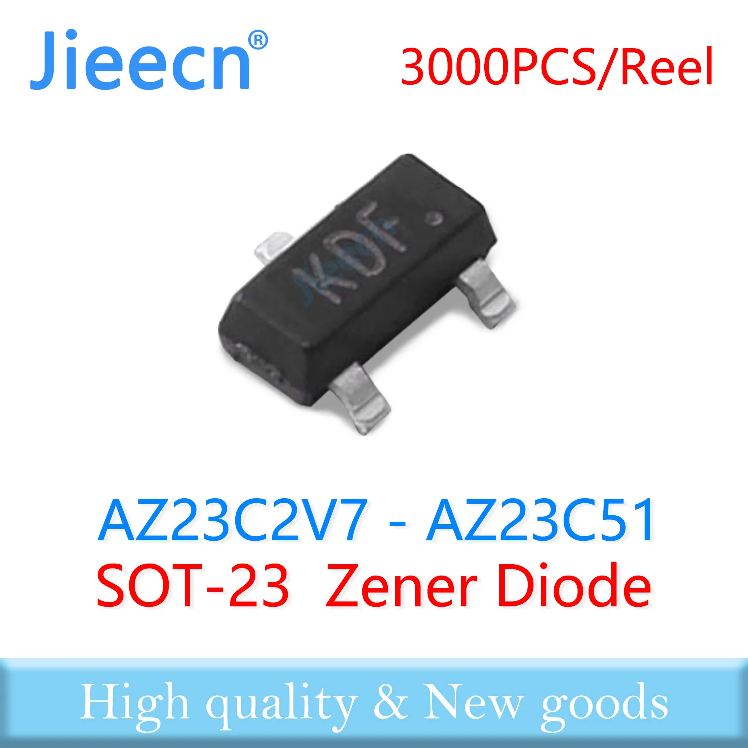 

Jieecn 3000PCS SOT23 AZ23C2V7 - AZ23C51 DUAL ZENER DIODE Chinese High quality AZ23C AZ23C3V0 AZ23C3V3 AZ23C3V6 AZ23C3V9 AZ23C4V3