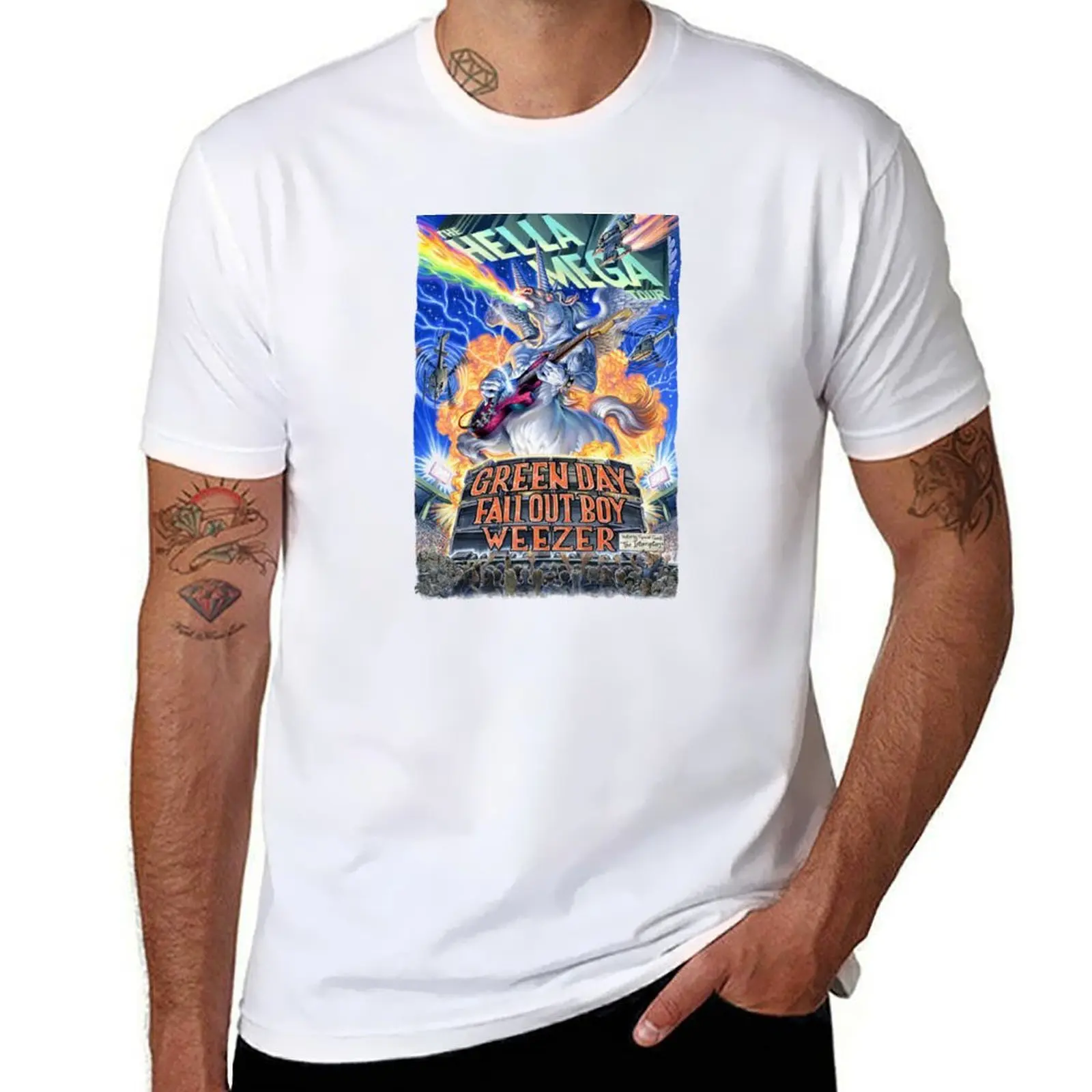 

hella mega tour shirt 2021 T-Shirt anime t shirts oversize man t shirt cotton T-Shirt