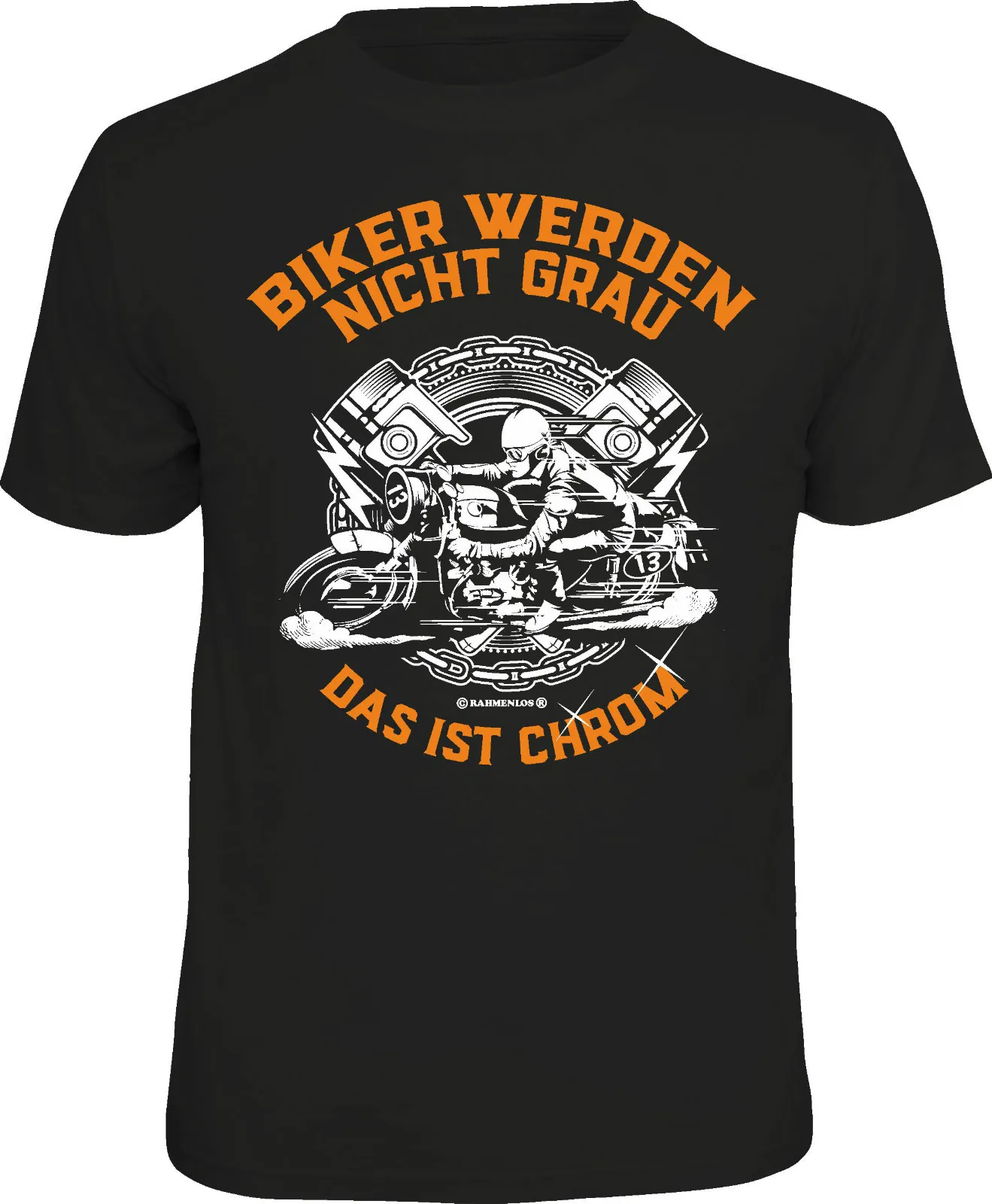 Camiseta de Cumpleaños Ciclista Werden No Gris - Camisa de motociclista La Es Cromo