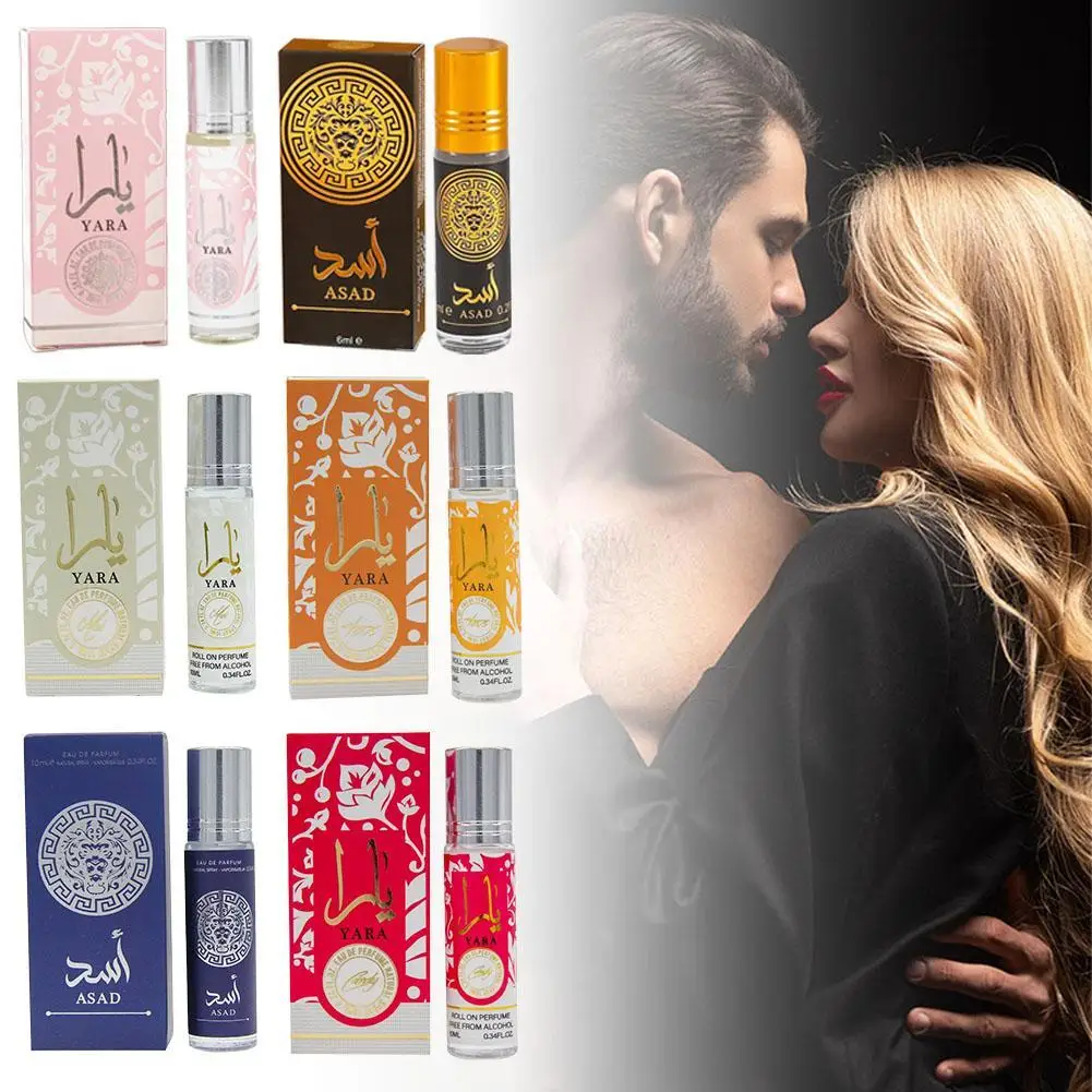 10ml Arabic Neutral Perfume Factory Lasting Fragrance Long Time Smell Black Pink Yellow White Mini Size Women Dubai Perfume