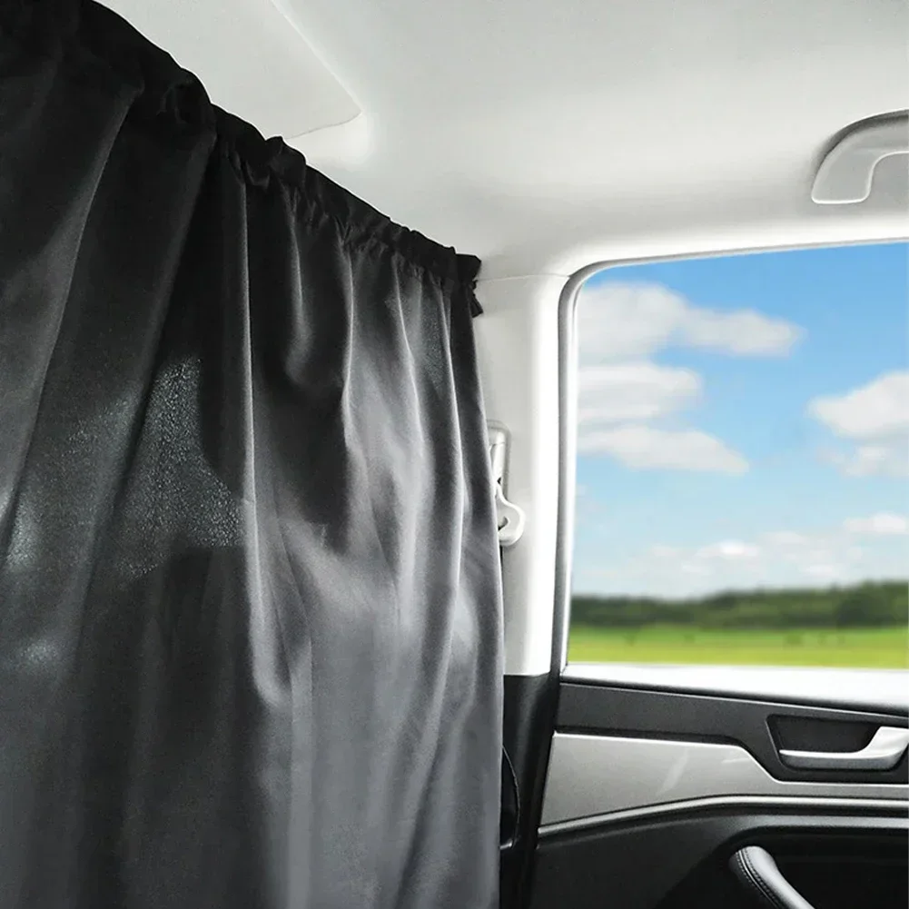 2pcs/set Car Isolation Curtain Sealed Taxi and Commercial Vehicle Air-conditioning Sunshade and Privacy Curtain for Travel