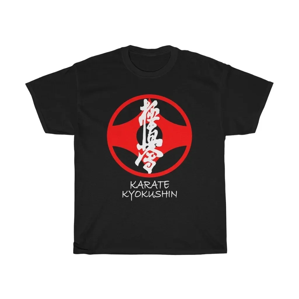 Karate Kyokushin Japan Martial Art Kanji Symbol Navy Black T Shirt Size S To 5Xl