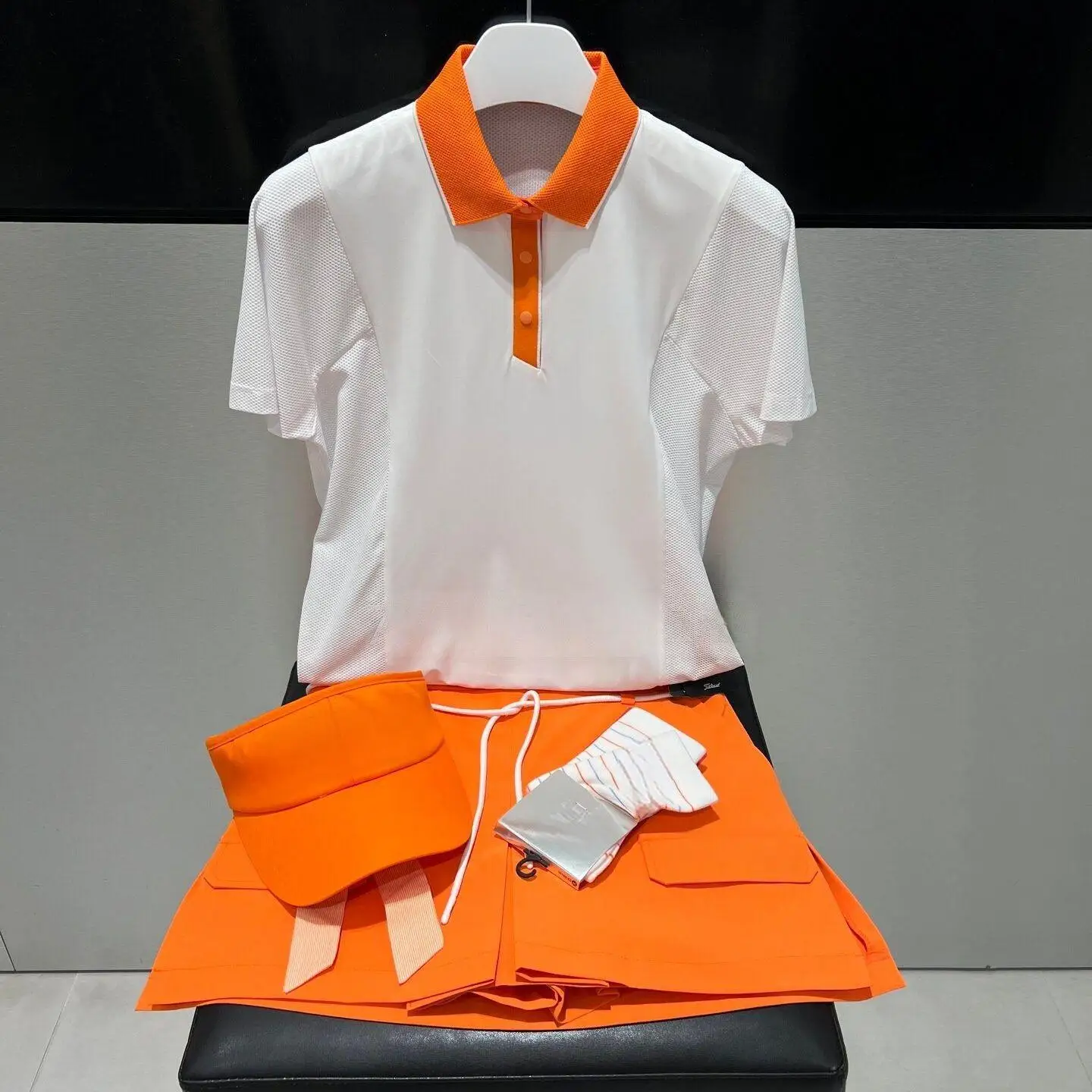 Korean Style Women Golf Short Sleeve T Shirt Spring Summer Fashion Elegant Youthful Casual Versatile Sports Golf Tops